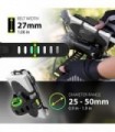 Bone Collection Telefone 2 em 1 e Power Bank (não incl.) Suporte para haste, suporte para telefone de bicicleta compatível com F