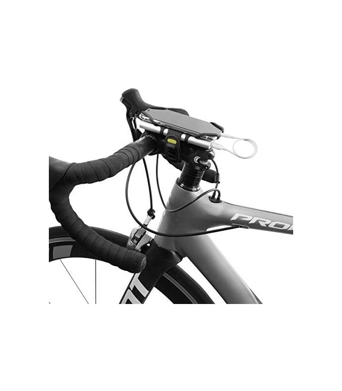 Bone Collection Telefone 2 em 1 e Power Bank (não incl.) Suporte para haste, suporte para telefone de bicicleta compatível com F