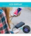 CHHID Display LCD Carregador Portátil Power Bank, Dual USB 26800mAh Carregador de Telefone, 5V 2A Bateria para Colete Aquecido,