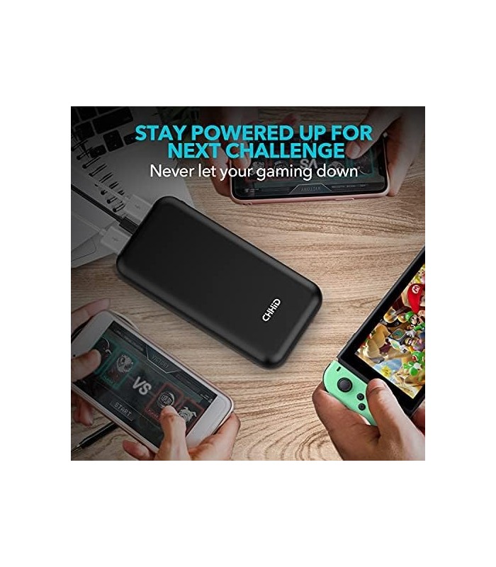 CHHID Display LCD Carregador Portátil Power Bank, Dual USB 26800mAh Carregador de Telefone, 5V 2A Bateria para Colete Aquecido,