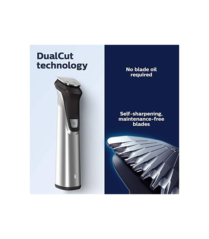 Aparador All-in-One Philips Norelco Série 7000, kit de cuidados masculinos de 23 peças, aparador para barba, cabeça, corpo e ros