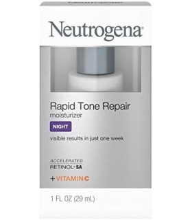 Neutrogena Rapid Tone Repair Cream com Retinol, Vitamina C e Ácido Hialurônico - Hidratante Anti-Rugas para Rosto e Pescoço - Vi