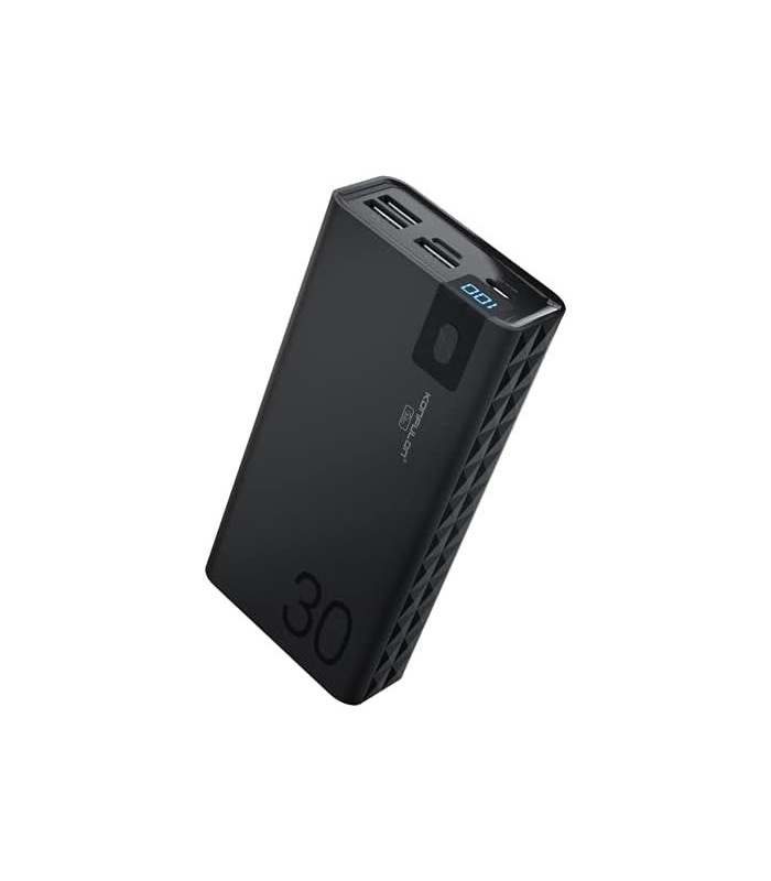 KONFULON Power Bank 30000mah Carregador Portátil Bateria Portátil Visor LCD Banco de Bateria Ultra Capacidade Carregador de Bate