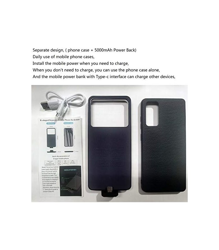 Estojo Carregador de Bateria para Samsung Galaxy A71 5G, 5000mAh Banco de Energia de Backup para Galaxy a71 5g Estojo de Carrega