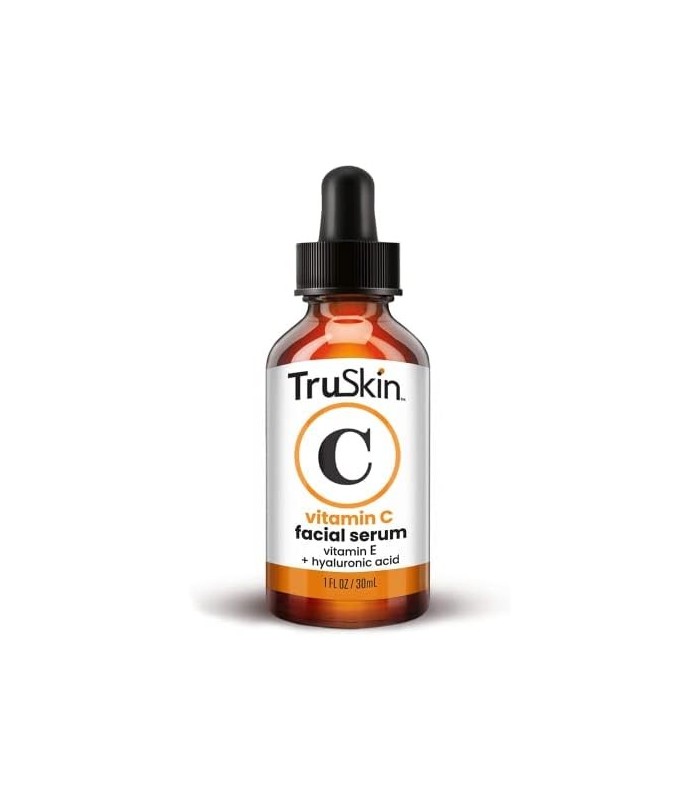 TruSkin Vitamina C Serum para Rosto e Área dos Olhos, Anti-Aging Serum com Ácido Hialurônico, Vitamina E, Aloe Vera Orgânico e Ó