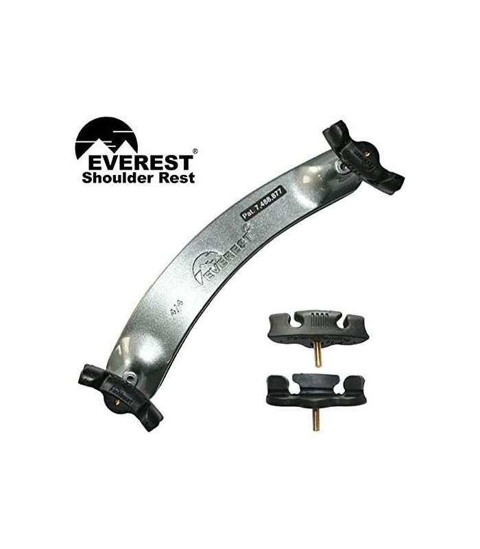 Descanso de ombro para violino Everest ES-4 - prata titânio
