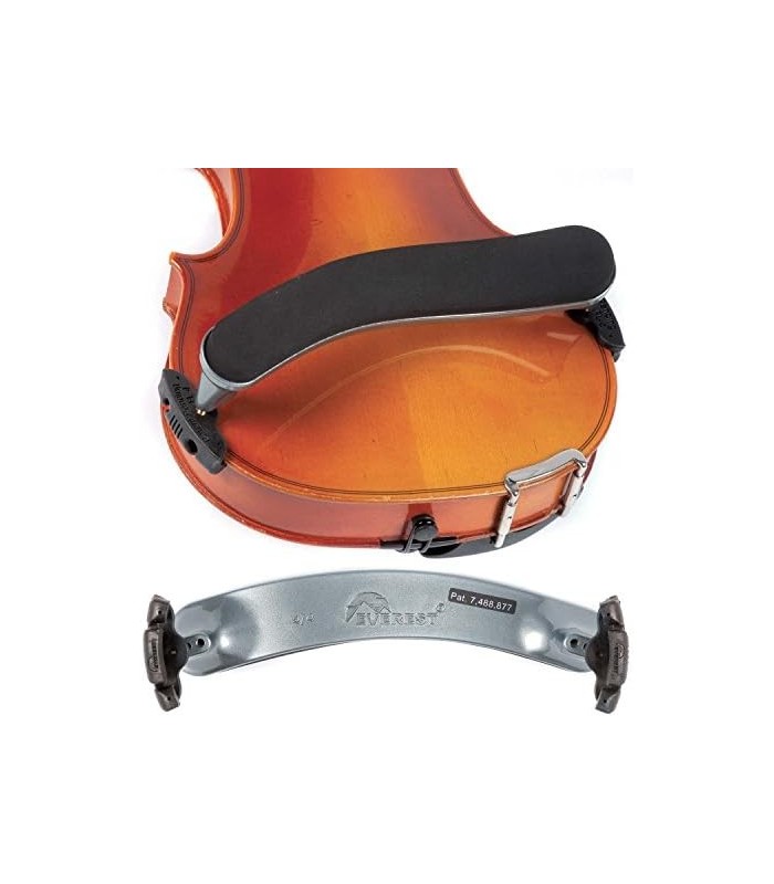 Descanso de ombro para violino Everest ES-4 - prata titânio