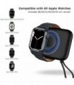 carregador de relógio portátil sem fio lifeegrn para todas as séries de relógios, carregador magnético iWatch de 5000 mAh bateri