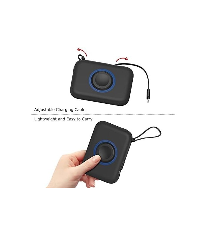 carregador de relógio portátil sem fio lifeegrn para todas as séries de relógios, carregador magnético iWatch de 5000 mAh bateri