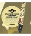 Alças de guitarra ajustáveis ??da Perriøs Leathers para crianças, homens e mulheres - Alça de guitarra jacquard para guitarras a
