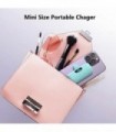 Feob Mini Carregador Portátil 5000mAh, Pequeno e Ultra-Compacto 15W PD Carregamento Rápido Power Bank, Visor LCD Bonita Bateria