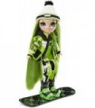 Rainbow Winter Break Jade Hunter ' Green Fashion Doll e Playset com 2 Outfits, Snowboard e Acessórios