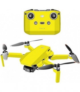 Compatível com Drone Portátil DJI Mini 2 - Amarelo Sólido | Capa protetora, durável e exclusiva de decalque de vinil | Fácil de
