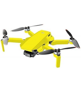 Compatível com Drone Portátil DJI Mini 2 - Amarelo Sólido | Capa protetora, durável e exclusiva de decalque de vinil | Fácil de