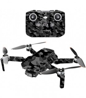 Compatível com Drone Portátil DJI Mini 2 - Black Camo | Capa protetora, durável e exclusiva de decalque de vinil | Fácil de remo