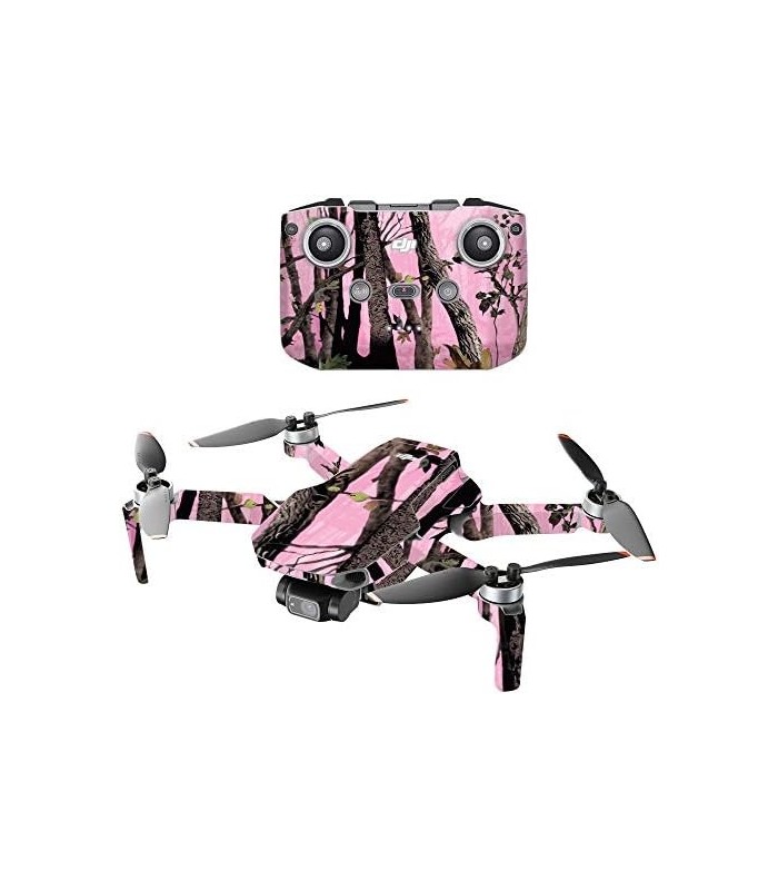 Compatível com Drone Portátil DJI Mini 2 - Pink Tree Camo | Capa protetora, durável e exclusiva de decalque de vinil | Fácil de
