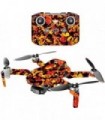 Compatível com Drone Portátil DJI Mini 2 - Camuflagem Moderna Quente | Capa protetora, durável e exclusiva de decalque de vinil