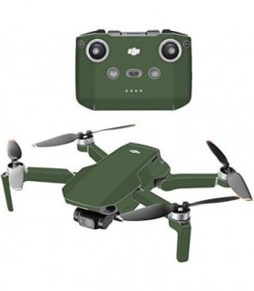 Compatível com Drone Portátil DJI Mini 2 - Solid Olive | Capa protetora, durável e exclusiva de decalque de vinil | Fácil de rem