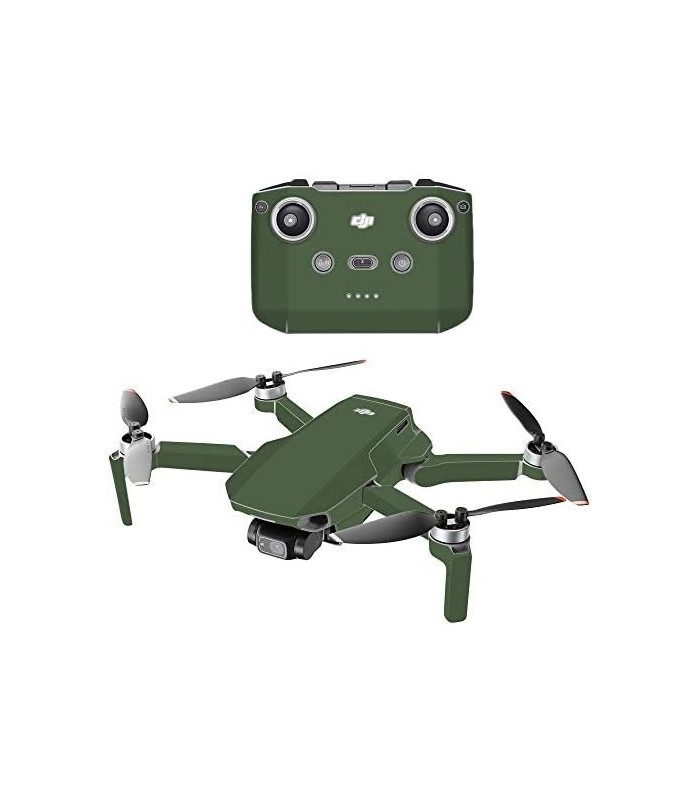 Compatível com Drone Portátil DJI Mini 2 - Solid Olive | Capa protetora, durável e exclusiva de decalque de vinil | Fácil de rem
