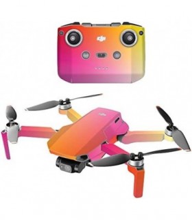SKINS Compatível com Drone Portátil DJI Mini 2 - Protetora Sunset Blur, Durável e Exclusiva com Decalque de Vinil Capa Fácil de