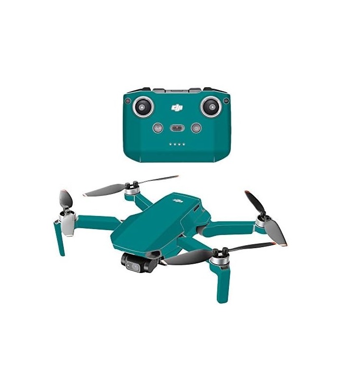 Compatível com Drone Portátil DJI Mini 2 - Teal Sólido | Capa protetora, durável e exclusiva de decalque de vinil | Fácil de rem