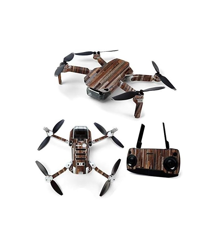 Skin para DJI Mavic Mini Portable Drone Quadcopter - Woody | Capa protetora, durável e exclusiva de decalque de vinil | Fácil de