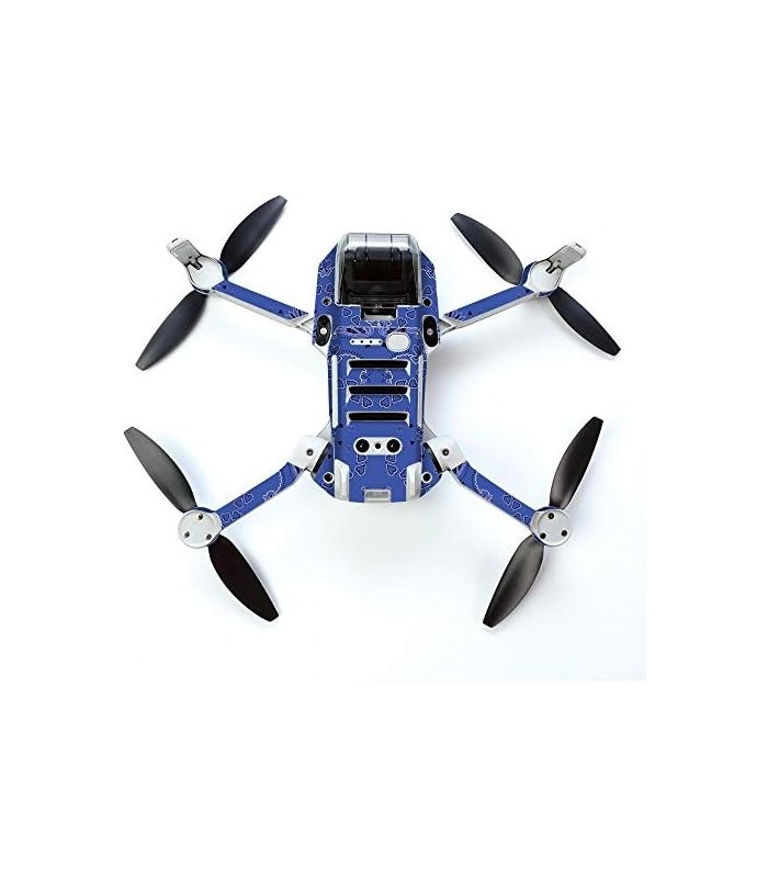 Skin para DJI Mavic Mini Portátil Drone Quadcopter - Bandana Azul | Capa protetora, durável e exclusiva de decalque de vinil | F