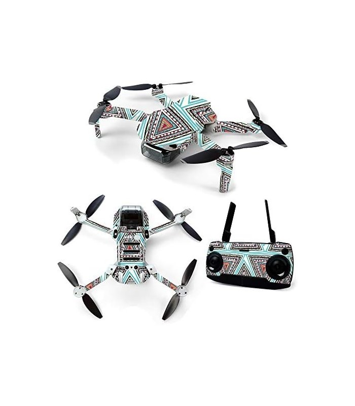 Skin para DJI Mavic Mini Portable Drone Quadcopter - Aztec Pyramids | Capa protetora, durável e exclusiva de decalque de vinil |