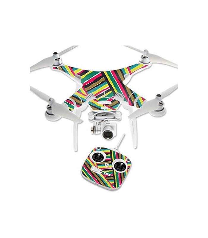 Skin Compatível com DJI Phantom 3 Standard Quadcopter Drone Capa Adesivo Skins Cor Dividida