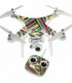 Skin Compatível com DJI Phantom 3 Standard Quadcopter Drone Capa Adesivo Skins Cor Dividida