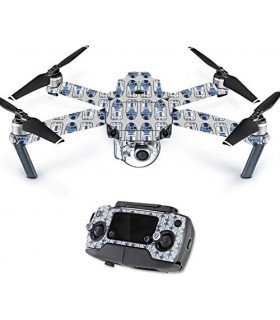 Skin Compatível com DJI Mavic Pro Quadcopter Drone - Galaxy Bots | Capa protetora, durável e exclusiva de decalque de vinil | Fá