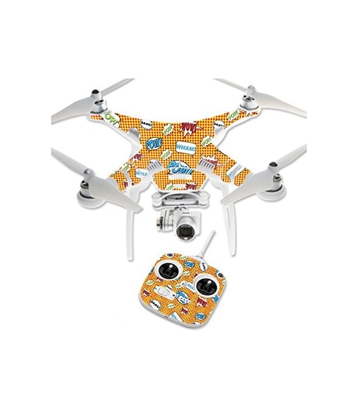 Skin Compatível com DJI Phantom 3 Standard Quadcopter Drone Capa Adesivo Skins Pop Art