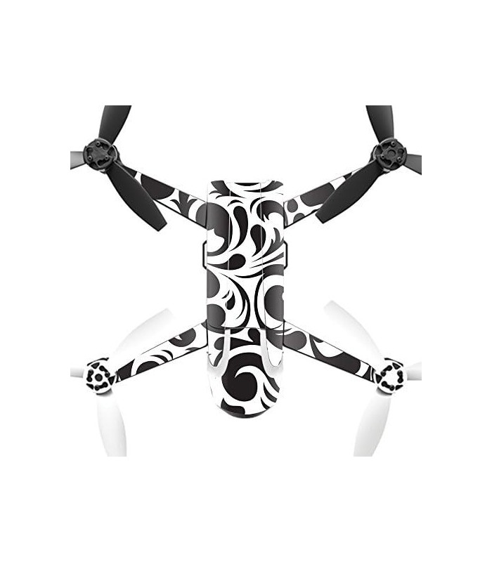 Skin Compatível com Parrot Bebop 2 Quadcopter Drone wrap Cover Cover Skins Swirly Black