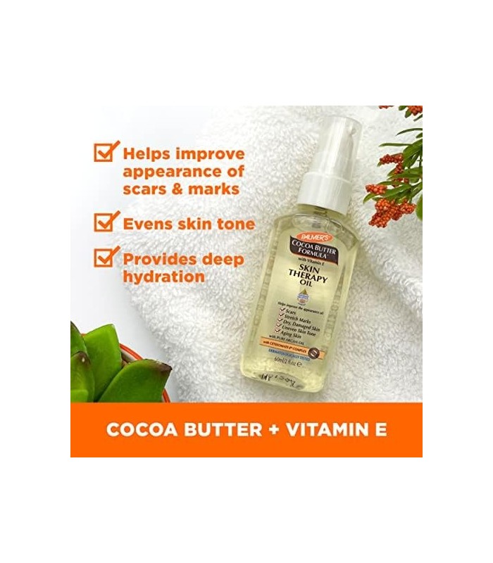 Kit completo de cuidados com a pele para estrias e gravidez com fórmula de manteiga de cacau Palmers