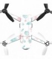 Skin Compatível com Parrot Bebop 2 Quadcopter Drone wrap Cover Sticker Skins Flower Power White