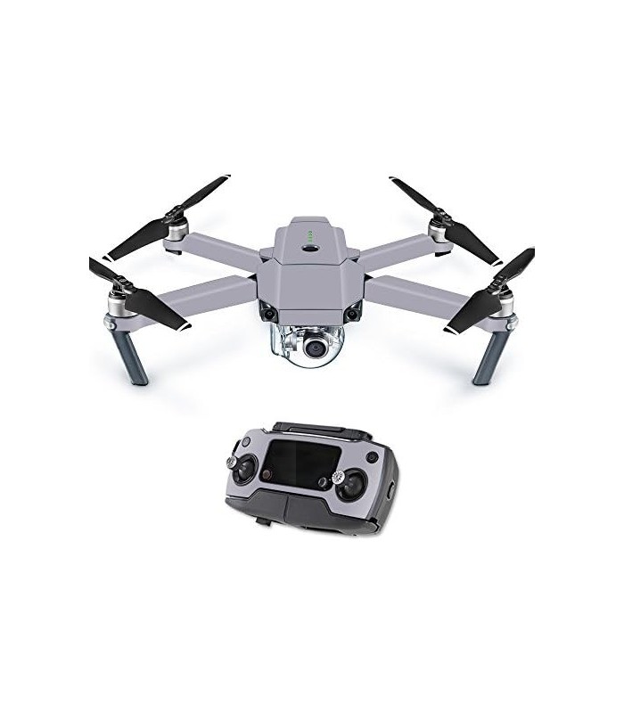 Skin Compatível com Drone Quadcopter DJI Mavic Pro - Cinza Sólido | Capa protetora, durável e exclusiva de decalque de vinil | F