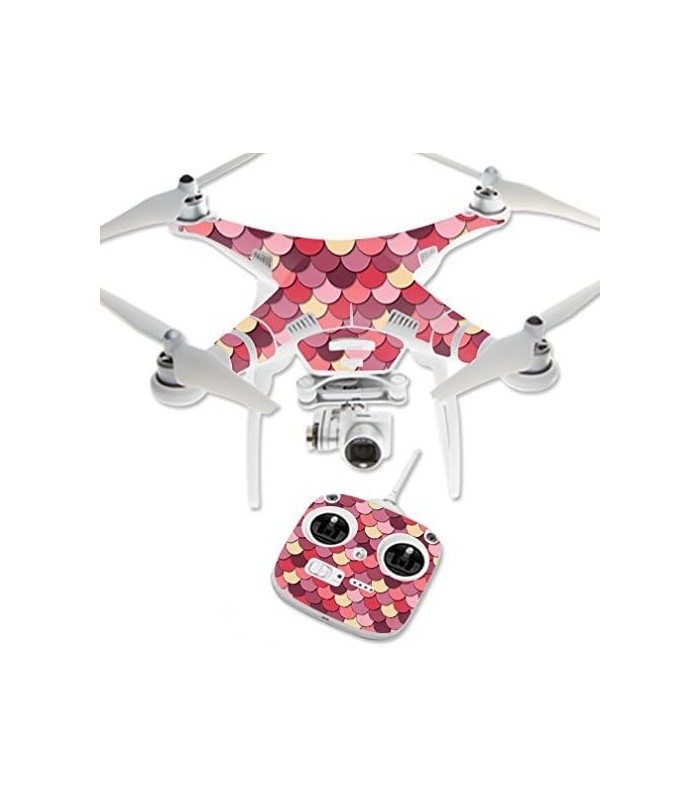 Skin Compatível com DJI Phantom 3 Standard Quadcopter Drone Capa Adesivo Skins Pink Scales