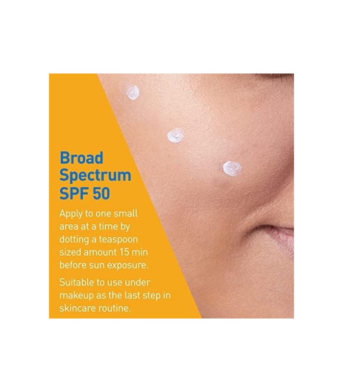 CeraVe Protetor Solar 100% Mineral FPS 50 | Protetor Solar Facial com Óxido de Zinco e Dióxido de Titânio para Peles Sensíveis |