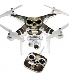 Skin Compatível com DJI Phantom 3 Standard Quadcopter Drone Envoltório Capa Adesivo Skins Skeletor