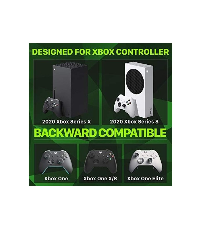 Carregador Fosmon Dual 2 MAX com pacote de bateria recarregável de 2x 2200mAh compatível com controladores Xbox Series Xbox S El