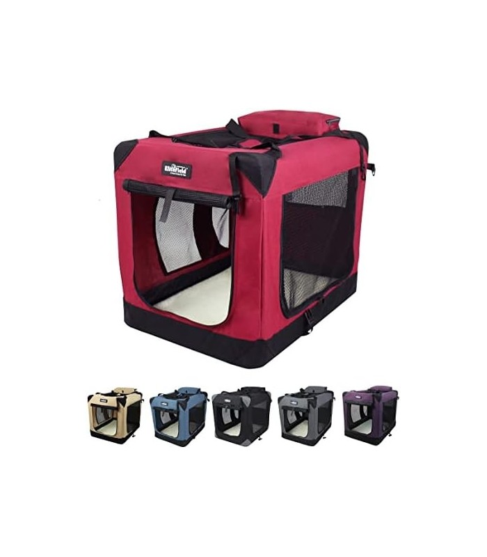 Caixa de cachorro macia dobrável de 3 portas EliteField, casa para animais de estimação interna e externa, vários tamanhos e cor