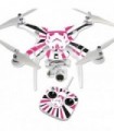 Skin Compatível com DJI Phantom 3 Standard Quadcopter Drone Capa Adesivo Skins Pink Star Rays