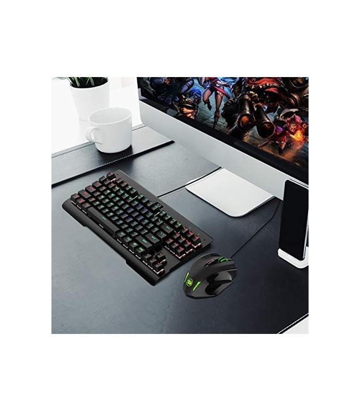 Mouse Redragon M908 Impact RGB LED MMO com botões laterais, mouse óptico com fio para jogos com 12.400 DPI, precisão, 20 botões