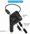 Hanatora 3 em 1 carregador de bateria para carro para DJI Mavic Drone, acessórios de hub de carregamento rápido de 12V