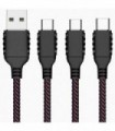 3 em 1 USB para cabo de linha de alimentação tipo C para DJI Avata Fly Smart Combo Acessórios, linha de cabo de carregamento par