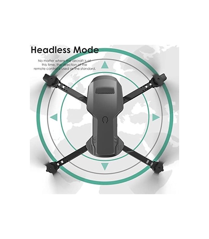 Drone com câmera para adultos 4k FPV 120 ° grande angular WiFi RC Quadcopter Longo tempo (3 baterias) Helicópteros Flips RTF