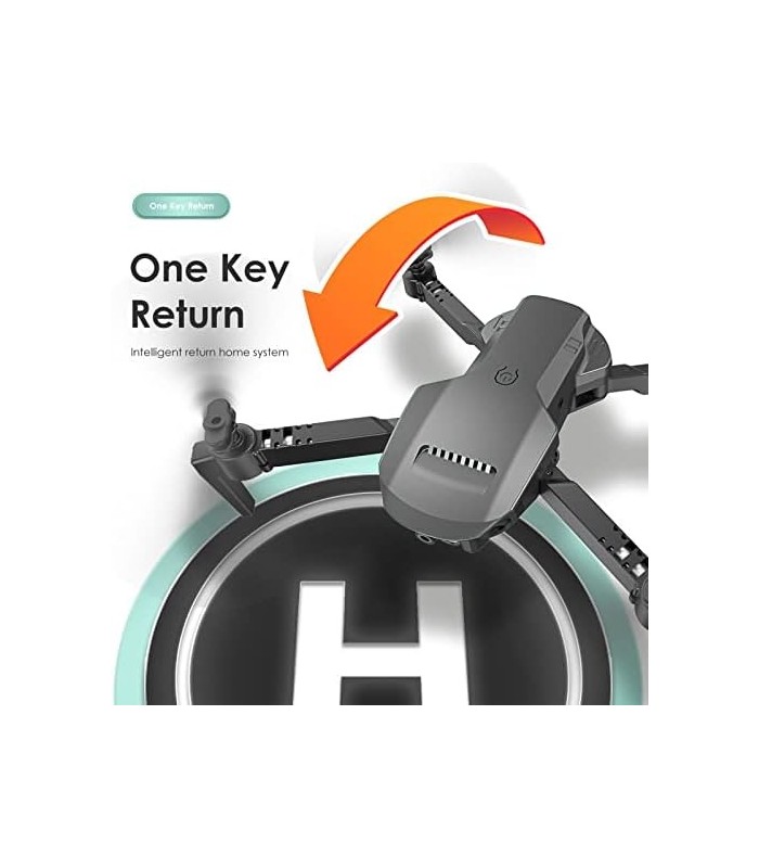 Drone com câmera para adultos 4k FPV 120 ° grande angular WiFi RC Quadcopter Longo tempo (3 baterias) Helicópteros Flips RTF