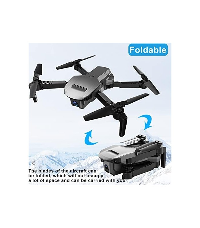 Drone com câmera para adultos 4k FPV 120 ° grande angular WiFi RC Quadcopter Longo tempo (3 baterias) Helicópteros Flips RTF