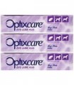 OptixCare Eye Lube Plus + Hyaluron 20g para Cão Gato Cavalos, Pack de 3