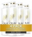 Olay Body Wash com colágeno e vitamina B3, limpeza e firmeza, 17,9 fl oz (pacote com 4) - a embalagem pode variar